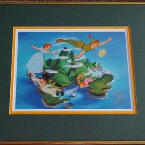 Disney Peter Pan Disney Store Exclusive Commemorative Lithograph
